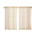thumbnail image 2 of 2D Printed Kitchen Short Curtains 137 x 45 cm Half Window Washable Polyester Waterproof Light Filtering Pair for Cafe Home, 2 of 5