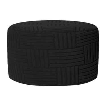 GROWTH TANK Ottoman Cover Soft Foot Stool Cover for Bedroom Living Room Footrest Ottoman Black