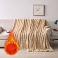 thumbnail image 1 of Tyidzon Throw Blanket Solid Colour Flannel Rabbits Hair Blanket Nap Cover Blanket Heavy Sofa Blanket Velvet Blanket, 1 of 8