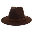 thumbnail image 1 of Fedora Adjustable Breathable Felt Men Vintage Style Hat for Hiking, 1 of 9