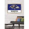 thumbnail image 3 of NFL Baltimore Ravens - Logo 21 Wall Poster, 22.375" x 34" Framed, 3 of 4