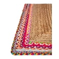 thumbnail image 5 of Indian Handmade Braided Multi Cotton Border with Inner Natural Jute Area Rug, Home Décor Rug, Jute Rug for Bedroom, Dining Room, living room, Doormat Rug Size - 4' x 9' (120 cm x 270 cm), 5 of 5