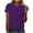 Purple 1, variant on cfhntfmh T Shirts for Women Short Sleeve Crewneck Tops Summer Casual Breathable Clothes Solid Color Basic Tee Tshirt