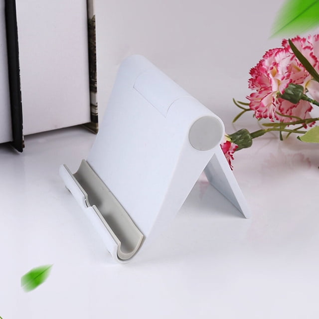 OULII Support de Téléphone Intelligent Universel Pliable, Support Tablet pour Facetime 1 Ensemble. un Support Pliable compact en ABS Blanc Conçu pour les Téléphones Intelligents, Tablettes et Appareils MP5. Présente une Conception Légère et portable Idéale pour Regarder des Vidéos Mains Libres, Lire et Naviguer. Convient comme Support Tablet Ou Support de Téléphone. les dimensions Approximatives Sont 10 x 8,1 cm (3,9 x 0,8 x 3,2 Pouces).
