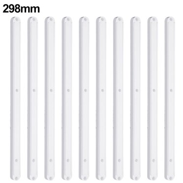 MYG 10pcs Draw Rail Plastic Drawer Slides 180/235/298mm Draw Runners Replacement