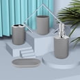 thumbnail image 1 of RXIRUCGD 4 Piece Bathroom Accessory Set With Soap Dispenser Pump, Toothbrush, Tumbler And Soap Dish, 1 of 6