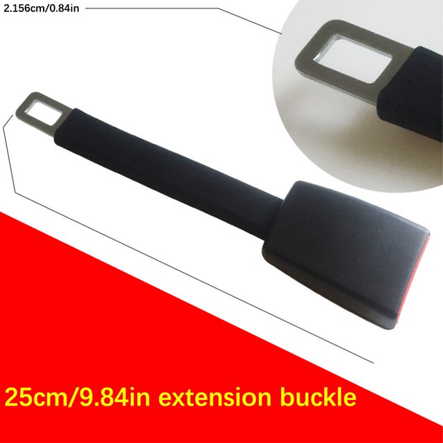 Universal Vehicle Seat Belt Extension Buckle Clip Replacement Belts Extender Strap Tension Adjuster Upgrade Accessories Grey