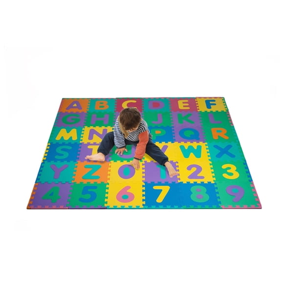 Hey! Play! Tapis de Sol en Mousse Alphabet Casse-Tête 96 Pcs pour Enfants