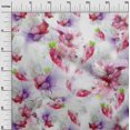thumbnail image 2 of oneOone Silk Tabby Fabric Flower Watercolor Print Sewing Fabric BTY 42 Inches Wide, 2 of 4