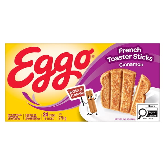 Kellogg’s Eggo French Toaster Sticks Cinnamon 270g, Eggo French Toaster Sticks