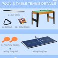 thumbnail image 2 of Soozier 4-in-1 Mini Multi-Game Table for Hockey Billiards Football Table Tennis, 2 of 9