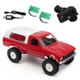 thumbnail image 1 of The Perseids RC Rock Crawler Pickup Truck 1:16 Remote Control Car 2.4G 4x4 Off-Road Semi Truck and Trailer All Terrain RTR Racing Vehicle With 2 Batteries for Adults (WPL C24), 1 of 7
