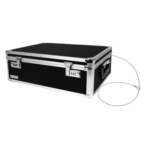 VAULTZ R VZ00323 LOCKING STORAGE CHEST BLACK