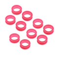 thumbnail image 2 of HILABEE 10pcs/set Candy Color Soft Scissors Shears Finger Thumb Rings Inserts Grips - Rose Red, 2 of 9