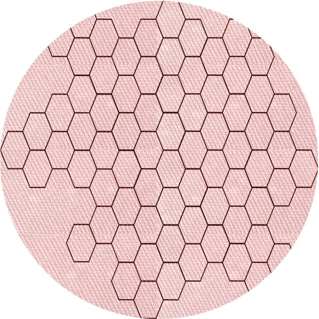 Ahgly Tapis Rond Lavable en Machine Intérieur Transitionnel Rose Corail Clair, 5 Pieds Rond