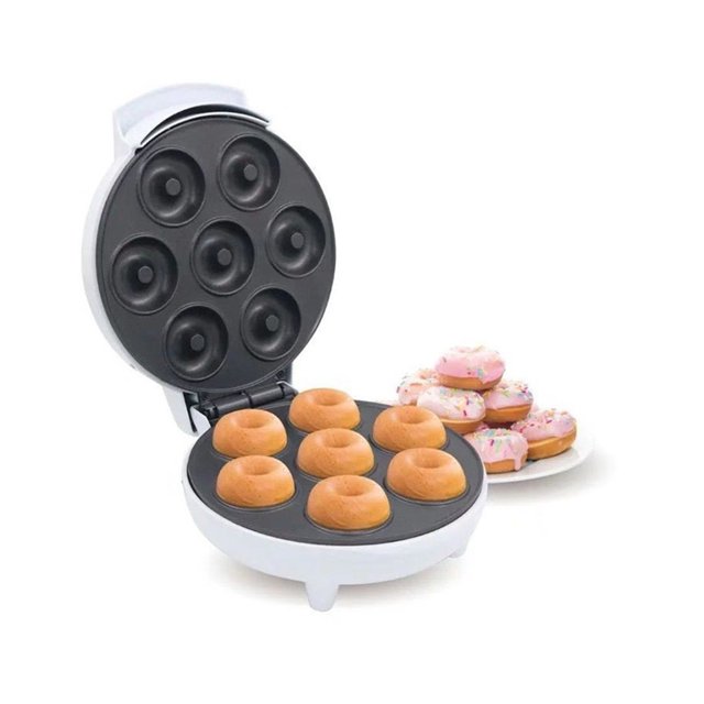 7-hole Mini Donut Maker With Non-stick Coating For Children's Breakfast ,Easy to Operate