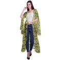 thumbnail image 2 of Moomaya Viscose Georgette Printed Long Shrug Slit Sleeves Cardigans For Women, 2 of 4