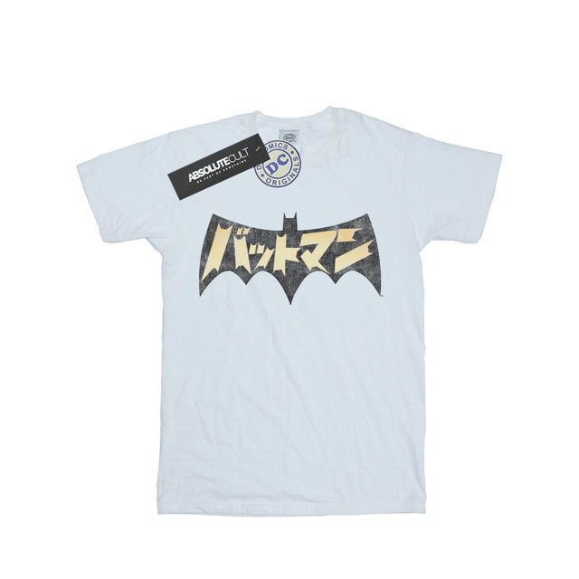 DC Comics T-Shirt Boyfriend en Coton Logo International Batman pour Femmes