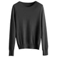 thumbnail image 3 of SHIXIAOO Chandail à Col Rond pour Femme, Chandail, Couleur Unie, Manches Longues, Robe Chandail Raglan, Chandail à Quart de Glissière, Chandail, 3 of 3