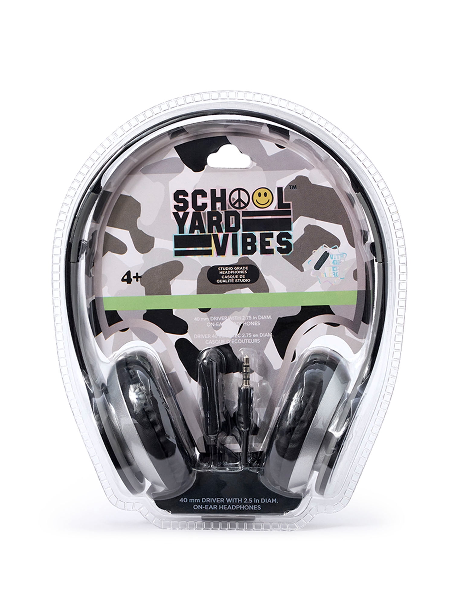 Schoolyard Vibes Camo Gamer 17" 3 Piece Backpack Set with Headphones and Kids Lunch Box, Back to School Supplies