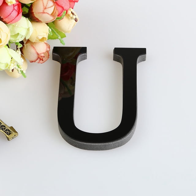 Wall Wall Sticker Set 26 Letters DIY 3D Acrylic Wall Decals for Home Art and Mural Enhancement