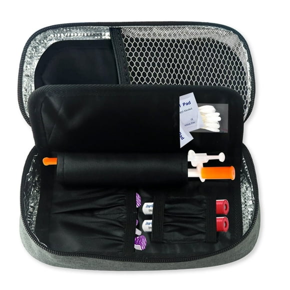OUSITAID Insulin Cooler Bag Portable with Handle Insulin Organizer Carrying Bag Lightweight for Home Travel Insulin Pens