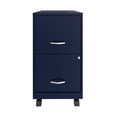 thumbnail image 3 of 18" 2 Drawer Mobile Smart Vertical File Cabinet, Navy, 3 of 4