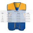 thumbnail image 4 of Mineart Safety Vest for Men Reflective Hi Vis Zip Up Work Waistcoat Multi Pocket for Outdoor Working, 4 of 4