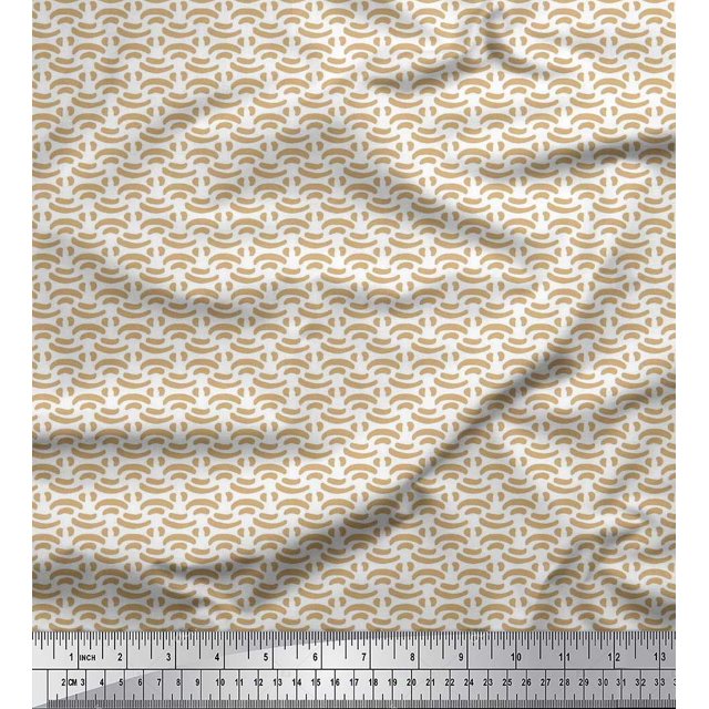 Soimoi Cotton Poplin Fabric Brush Stroke Abstract Decor Fabric Printed Yard 56 Inch Wide