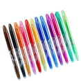 thumbnail image 1 of 12 Colours Flame Erasable Pen Colourful Boxed Erasable Water Pen 20Ml Retractable Heat Sensitive Ink Rollerball Pens With Eraser Top For Office School Writing 0.5Mm Fine Tip, 1 of 9