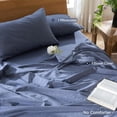 thumbnail image 2 of Bedding Duvet Cover Set Washed Cotton Linen Like Textu Breathable Durable Soft Comfy (Tannish Linen Grey Queen), 2 of 8