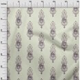 thumbnail image 3 of oneOone Polyester Spandex Light Yellow Fabric Asian Floral Block Sewing Craft Projects Fabric Prints By Yard 56 Inch Wide, 3 of 4