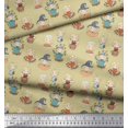 thumbnail image 3 of Soimoi polyester Crepe Fabric Cute Girl Kids Print Fabric by the Yard 52 Inch Wide, 3 of 5
