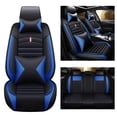 thumbnail image 2 of Maidao Car Seat Covers Leather Set for Buick for Regal 1998-Present 5 Seats Compatible Airbag Waterproof Front Rear Cushion Protector with Headrest with Headrest Blue, 2 of 7