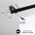thumbnail image 4 of Mainstays 30-84 in. Irvine Adjustable Decorative Window Curtain Rod, 3/4 in. Diameter, 4 of 10
