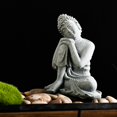 thumbnail image 3 of jifeng Buddha Statue Figurine Office Tabletop Docor Ornament Small,Sleeping Buddha, 3 of 8