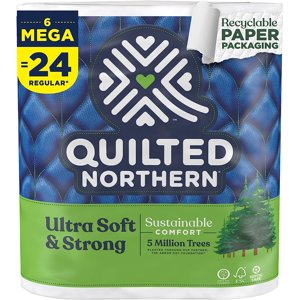 Quilted Northern Ultra Soft & Strong® Bath Tissue Toilet Paper, 6 MEGA Rolls