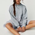thumbnail image 1 of LSLJS Womens Oversized Sweatshirt Dress Long Sleeve Crewneck Pullover Tops Sweatshirts Mini Dress, Plus Size Dress, 1 of 7