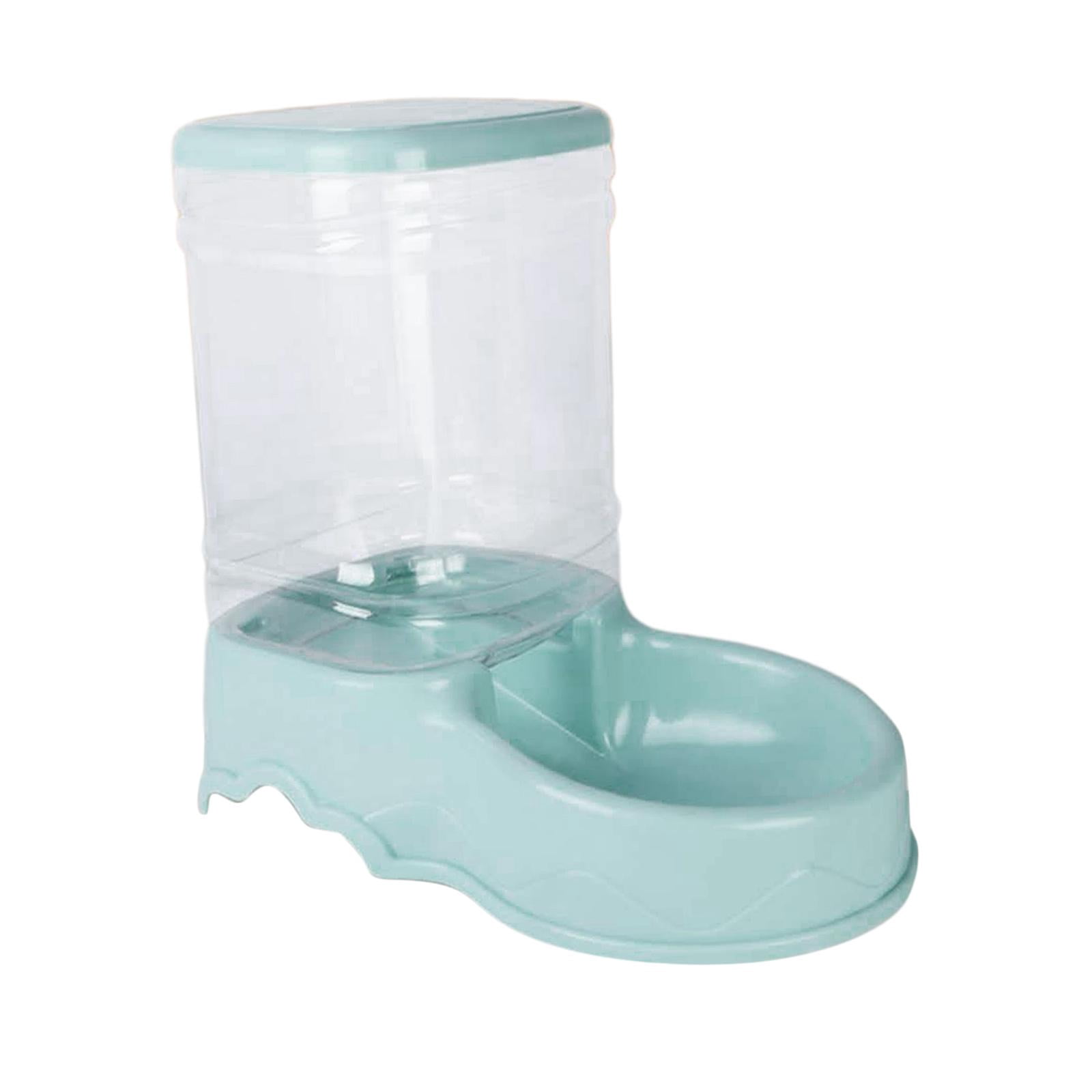 Distributeur Automatique pour Chat, Automatique, Distributeur de Nourriture pour Animaux, Distributeur d'Eau Bleu