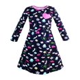 thumbnail image 1 of Robe Fille Dessin Animé Mains Cœur Chien Imprimé Décontracté 3 Ans, 1 of 5