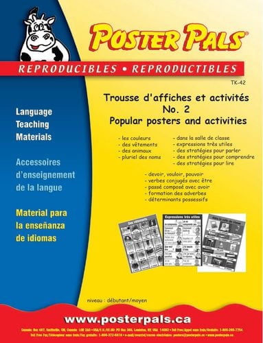 Poster Pals French/FSL Classroom No 2 Poster Activities Kit