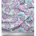 thumbnail image 1 of Soimoi Poly Georgette Fabric Flower Artistic Print Fabric by the Yard 42 Inch Wide, 1 of 3