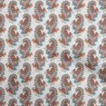 thumbnail image 1 of oneOone Rayon Brown Fabric Paisleys Sewing Material Print Fabric By The Yard 56 Inch Wide, 1 of 5
