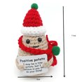 thumbnail image 1 of Crochet Positive Energy Bee Dolls Hand-knitted Animal Fruit Finished Doll Handmade Ornaments Graduation Gift Positive Warm Card, 1 of 5