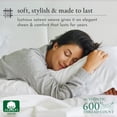 thumbnail image 2 of California Design Den - Luxury Sheets Bed 100% Cotton, 600 Thread Count, Deep Pocket, Snug Fit, Soft & Crisp Best Bedsheet Set with Sateen Weave, 2 of 5