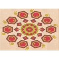 thumbnail image 1 of Ahgly Company Machine Washable Indoor Rectangle Transitional Khaki Gold Area Rugs, 2' x 5', 1 of 7