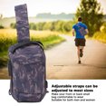 thumbnail image 4 of Body Messenger Bag ,Waterproof Scratch Proof Small  Minimalist Sling Bag Minimalist Chest Shoulder Backpack Anti Theft Combination Lock Messenger Bag, 4 of 8