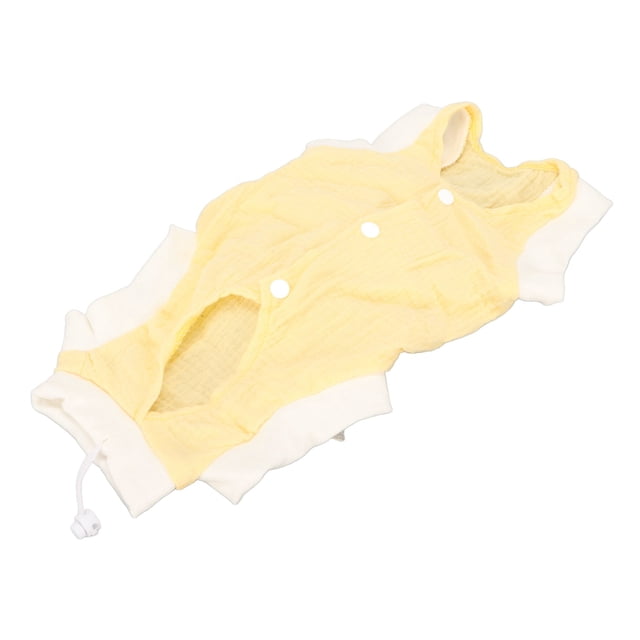 Combinaison de Récupération pour Chat, Empêche de Lécher Combinaison de Récupération pour Chat Protection des Plaies Confortable Respirant pour Chats Bleu, Jaune