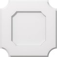 thumbnail image 1 of Ekena Millwork CMP14LE 14 in. OD x 8.25 in. Square Locke Architectural Grade PVC Contemporary Ceiling Medallion, 1 of 4