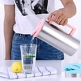 thumbnail image 4 of veasfak 1.8L Stainless Steel Water Pitcher Juice Pitcher Cold Water Jug Milk Pitcher Pink, 4 of 7